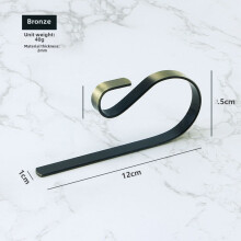 Metal Christmas Hook Fireplace Sock Holder 6-Pack