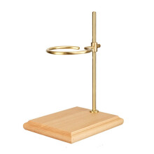 Pour Over Coffee Maker Stand Wooden Base Adjustable Height