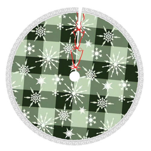 Christmas Tree Skirt Plaid 36 Inch