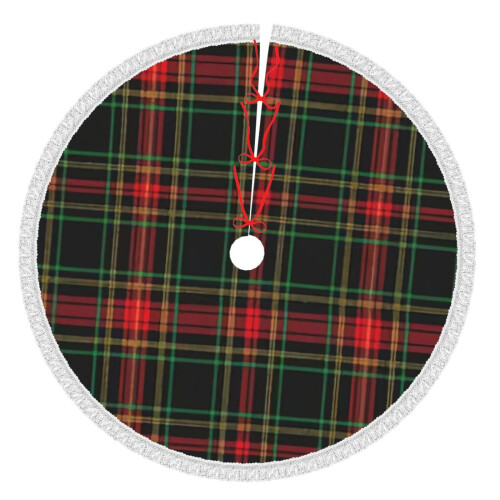 Christmas Tree Skirt Plaid 36 Inch