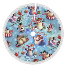Christmas Tree Skirt 48 Inch Rustic Holiday Decor