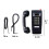 Classic black wall phone for landline, single line with 8