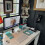 Classic black wall phone for landline, single line with 5