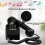 Classic black wall phone for landline, single line with 3
