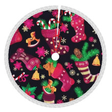 Christmas Tree Skirt 36 Inch Rustic Holiday Decor
