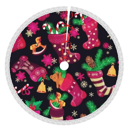 Christmas Tree Skirt 36 Inch Rustic Holiday Decor
