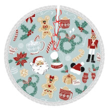 Christmas Tree Skirt 36 Inch Rustic Holiday Decor