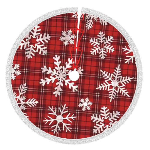 Christmas Tree Skirt Plaid 36 Inch