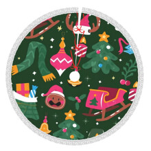 Christmas Tree Skirt 36 Inch Rustic Holiday Decor