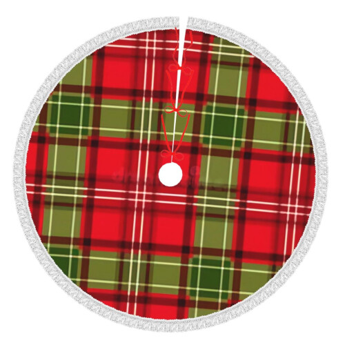 Christmas Tree Skirt Plaid 36 Inch