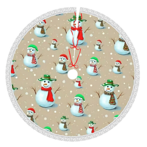 Christmas Tree Skirt 36 Inch Rustic Holiday Decor
