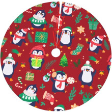 Jupe de sapin de Noël de 122 cm, tapis de sapin, décorations de fête amusantes pour Halloween et Noël