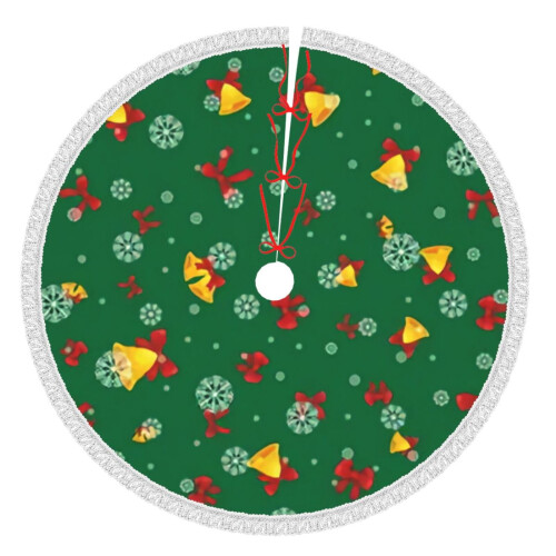 Christmas Tree Skirt 36 Inch Rustic Holiday Decor