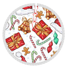 Christmas Tree Skirt 48 Inch Rustic Holiday Decor