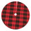 Christmas tree skirt plaid 48 inch thick rustic holiday 1