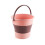 Pink Collapsible Bucket with Shower Nozzle 10L 2