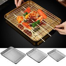 Stainless Steel Rectangular Baking Tray Set
