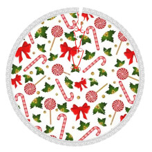 Vrolijk Kerstmis Kerstboomrok 91 cm, Winterse Feestboommat, Kerstboomrok voor Rustieke Kerstversiering