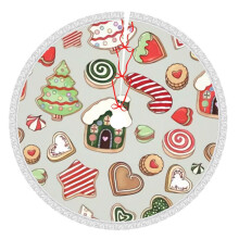 Christmas Tree Skirt 48 Inch Rustic Holiday Decor