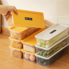 Transparent rectangular storage box microwave-safe 1 piece
