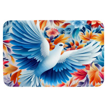 Dove of Peace Memory Foam Bathroom Rug 20x31 in