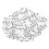 Plastic Alphabet Letter Cubes 0.24 inch 200 pcs 2