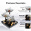 Tabletop Fountain with LED Light and Pebbles 4