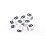 Plastic Alphabet Letter Cubes 0.24 inch 200 pcs 3