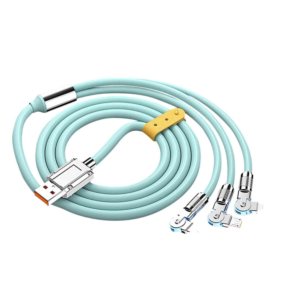 Jacenvly Soft Rubber 100W 3-In-1 Data Cable 946140158723