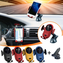 Wireless Car Phone Mount with Infrared Sensor Vent Clamp