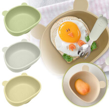 Kids silicone suction plate bear shape 1 piece