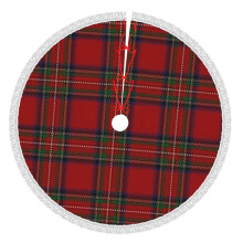 Christmas Tree Skirt Plaid 48 Inch