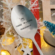 Engraved Stainless Steel Spoon for Family and Friends