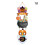 Halloween pumpkin wizard hat door hanging ornament 1