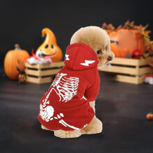 Dog Cat Electric Dragon Costume Luminous Red