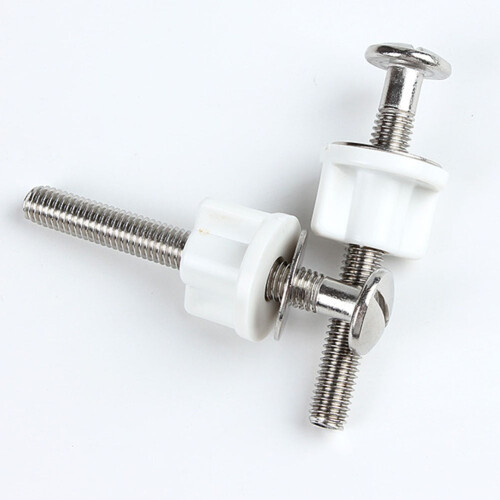 Toilet Lid Bolt Set Slotted Hinge Screw 2 pcs 1