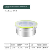 304 Stainless Steel Round Lunch Box with Lid 1 Piece