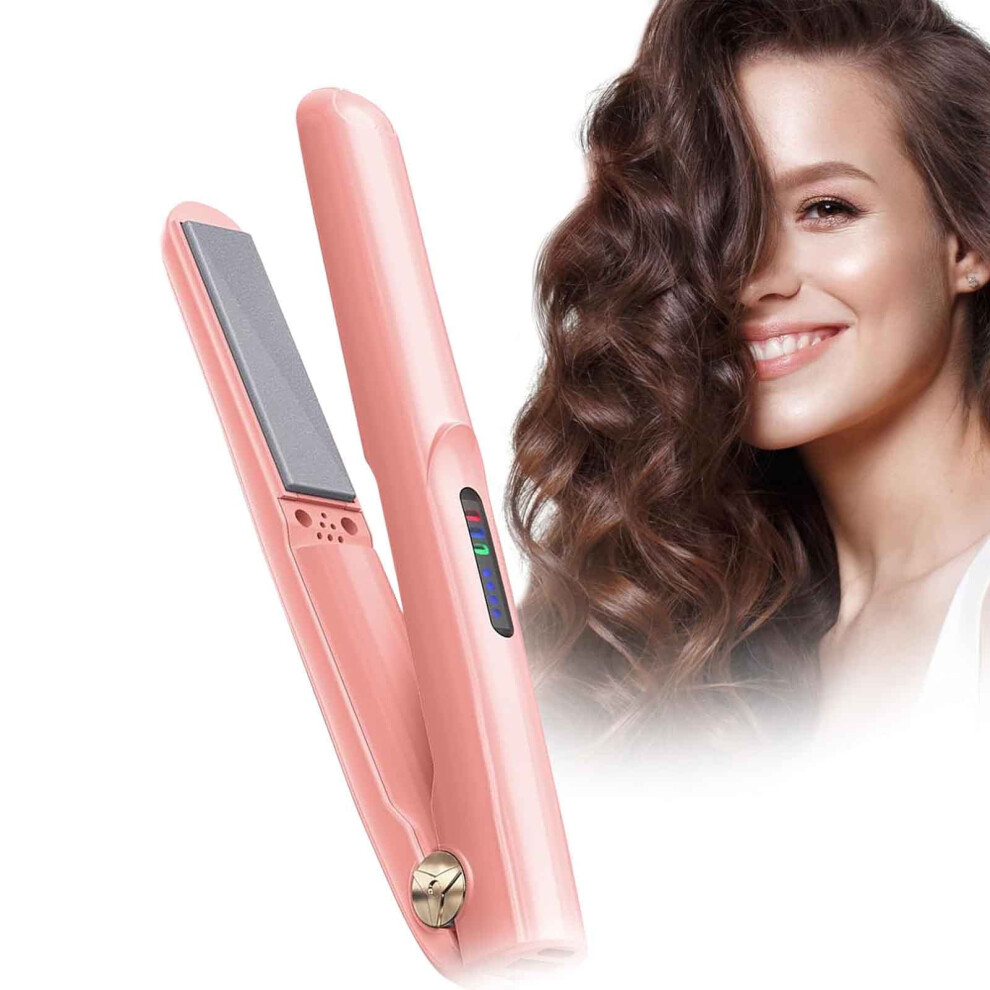 Ceramic 2-in-1 cordless hair straightener and curler white