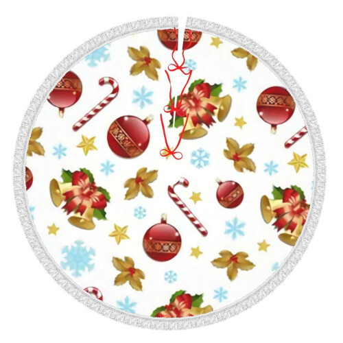 Christmas Tree Skirt 36 Inch Rustic Holiday Decor