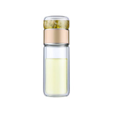 Glass Tea Infuser Bottle Double-Layer 420ml