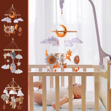 Wooden Felt Hanging Mobile for Infant Bed 1 Pack