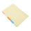 A5 Tab Dividers Set 5 Colors 6-Hole Ring Binder 5