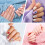 Rhinestone Nail Decoration Box 6-Grid Pointed Bottom 8