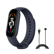(blue) 2023 M7 Smart Bracelet Watch Fitness Tracker Sport Smartband Blood Pressure Monitor Waterproof