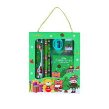 Christmas kids stationery gift set with notebook and pencils