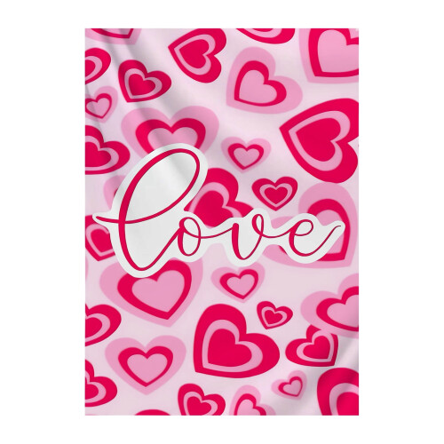 Pink Valentine's Day blanket warmth and romance 1