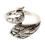 Adjustable knitting loop ring accessory 1
