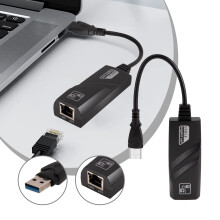 USB 3.0 to RJ45 Gigabit Network Adapter with Cable