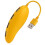 Jacenvly USB hub yellow 4-port high-speed adapter 1