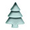 Christmas tree serving tray plastic 3-compartment 1